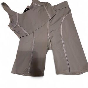 JLUXLABEL Taupe Activewear Set